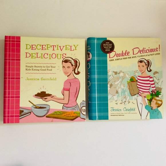 DELICIOUS COOKBOOKS by Jessica Seinfeld Set of 2 EUC - Picture 1 of 11